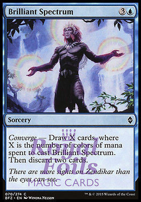 Brilliant Spectrum 4x FOIL BFZ MTG Battle for Zendikar Common MINT blue