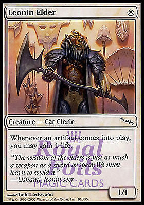 Leonin Elder 1x FOIL MDN MTG Mirrodin Common MINT white