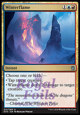 **2x FOIL Winterflame** MTG KTK Khans of Tarkir Uncommon MINT blue red