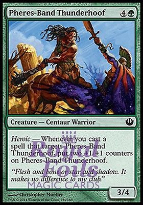 **4x FOIL Pheres-Band Thunderhoof* JOU MTG Journey Into Nyx Common MINT green