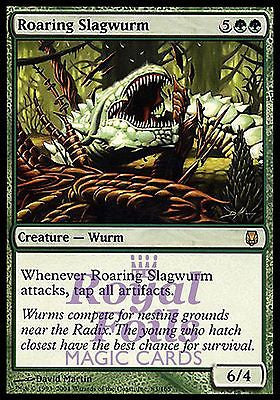 **1x FOIL Roaring Slagwurm** DST MTG Darksteel Rare MINT green