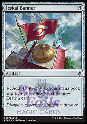 Jeskai Banner 4x FOIL MTG KTK Khans of Tarkir Common MINT blue red white
