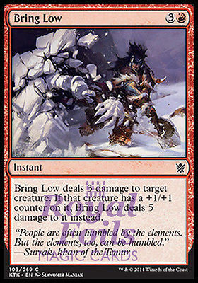 Bring Low 4x FOIL MTG KTK Khans of Tarkir Common MINT red