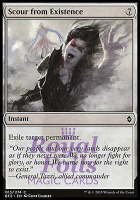 Scour from Existence 1x FOIL BFZ MTG Battle for Zendikar Common NM colorless