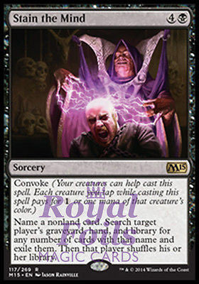 **1x FOIL Stain the Mind** MTG M15 Core Set Rare MINT black sorcery