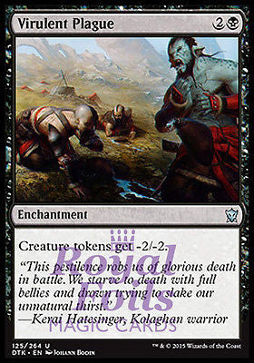 Virulent Plague 1x FOIL DTK MTG Dragons of Tarkir Uncommon MINT black