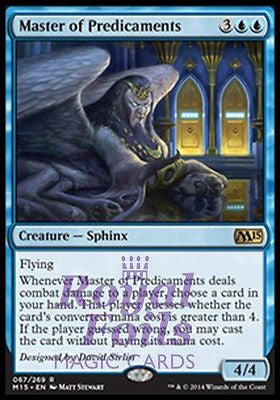 **1x FOIL Master of Predicaments** MTG M15 Core Set Rare MINT blue