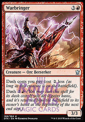 Warbringer 2x FOIL DTK MTG Dragons of Tarkir Uncommon MINT red