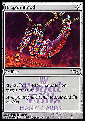 Dragon Blood 2x FOIL MDN MTG Mirrodin Uncommon MINT artifact