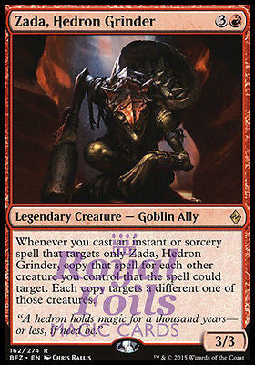 Zada Hedron Grinder 1x FOIL BFZ MTG Battle for Zendikar Rare MINT red