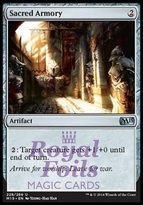 Sacred Armory 2x FOIL MTG M15 Core Set Uncommon MINT artifact