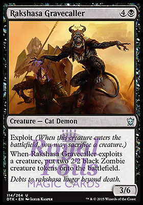 Rakshasa Gravecaller 2x FOIL DTK MTG Dragons of Tarkir Uncommon MINT black