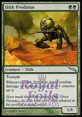 **2x FOIL Slith Predator** MDN MTG Mirrodin Uncommon MINT green