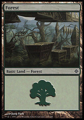 **1x FOIL Forest #245** ROE MTG Rise of Eldrazi Basic Land NM green