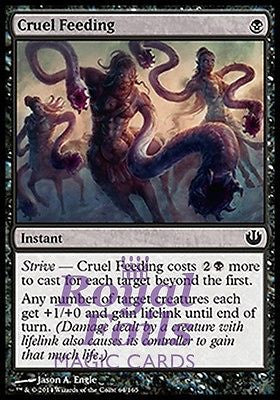 Cruel Feeding 4x FOIL JOU MTG Journey Into Nyx Common MINT black