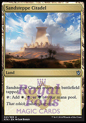 Sandsteppe Citadel 1x FOIL MTG KTK Khans of Tarkir Uncommon MINT white black green land