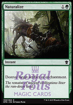 **4x FOIL Naturalize** DTK MTG Dragons of Tarkir Common MINT green