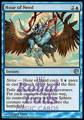 **2x FOIL Hour of Need** JOU MTG Journey Into Nyx Uncommon MINT blue