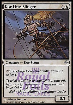 **4x FOIL Kor Line-Slinger** ROE MTG Rise of Eldrazi Common MINT white