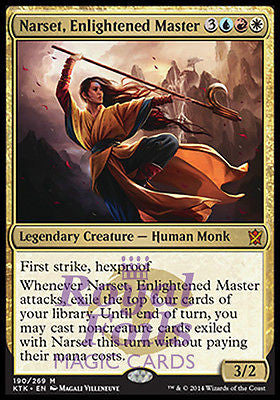 **1x FOIL Narset Enlightened Master KTK MTG Khans of Tarkir Mythic MINT blue red white