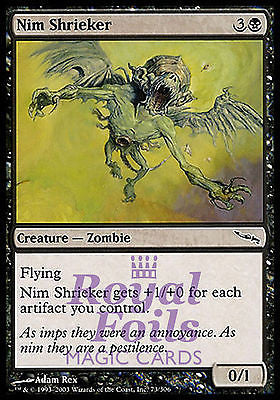 Nim Shrieker 4x FOIL MDN MTG Mirrodin Common MINT black
