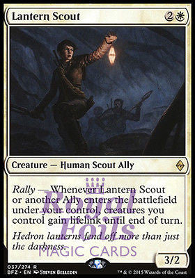 Lantern Scout 2x FOIL BFZ MTG Battle for Zendikar Rare MINT white