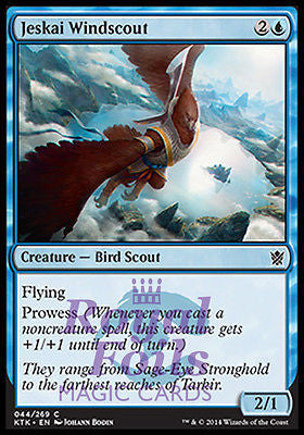 Jeskai Windscout 4x FOIL MTG KTK Khans of Tarkir Common MINT blue