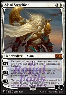 **1x FOIL Ajani Steadfast** MTG M15 Core Set Mythic MINT white planeswalker