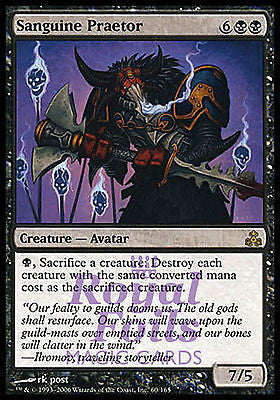 Sanguine Praetor 1x FOIL GPT MTG Guildpact Rare MINT black