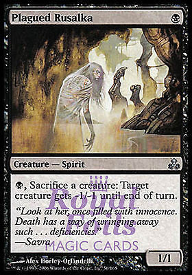Plagued Rusalka 2x FOIL GPT MTG Guildpact Uncommon MINT black