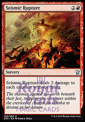 Seismic Rupture 2x FOIL DTK MTG Dragons of Tarkir Uncommon MINT red