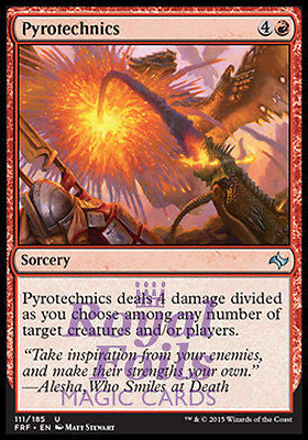 Pyrotechnics 4x FOIL FRF MTG Fate Reforged Uncommon MINT red