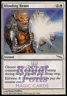 Blinding Beam 4x FOIL MDN MTG Mirrodin Common MINT white