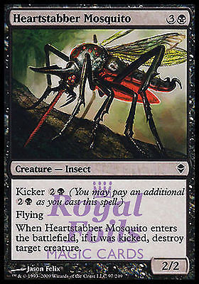 Heartstabber Mosquito 4x FOIL ZEN MTG Zendikar Common MINT black