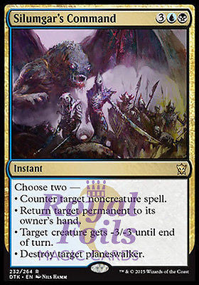 Silumgar's Command 1x FOIL DTK MTG Dragons of Tarkir Rare MINT blue black