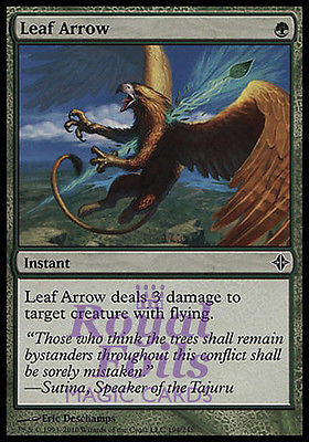 **4x FOIL Leaf Arrow** ROE MTG Rise of Eldrazi Common MINT green