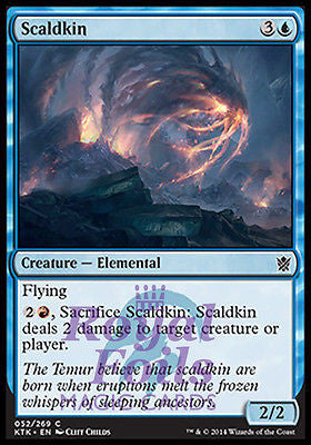 Scaldkin 4x FOIL MTG KTK Khans of Tarkir Common MINT blue red