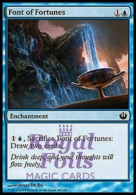 Font of Fortunes 4x FOIL JOU MTG Journey Into Nyx Common MINT blue