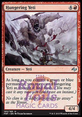 **4x FOIL Hungering Yeti** FRF MTG Fate Reforged Uncommon MINT red
