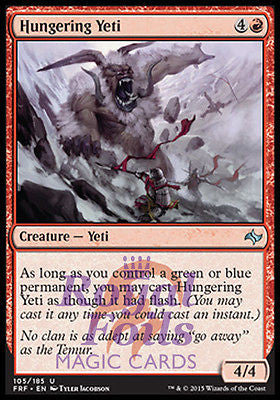 Hungering Yeti 4x FOIL FRF MTG Fate Reforged Uncommon MINT red