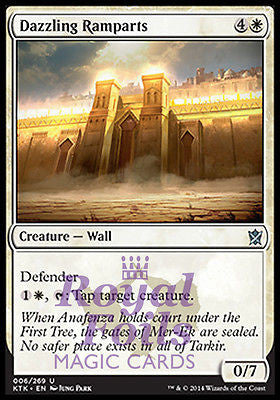 Dazzling Ramparts 2x FOIL MTG KTK Khans of Tarkir Uncommon MINT white