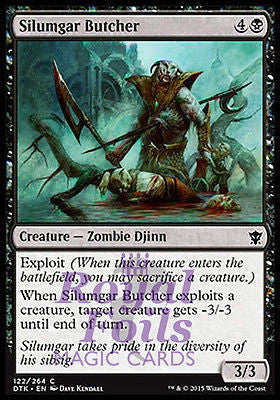 Silumgar Butcher 4x FOIL DTK MTG Dragons of Tarkir Common MINT black