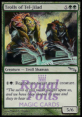 **2x FOIL Trolls of Tel-Jilad* MDN MTG Mirrodin Uncommon MINT green