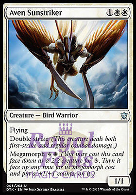 Aven Sunstriker 2x FOIL DTK MTG Dragons of Tarkir Uncommon MINT white