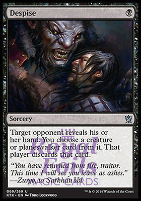 Despise 3x FOIL MTG KTK Khans of Tarkir Uncommon MINT black