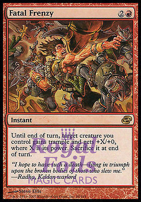 Fatal Frenzy 1x FOIL PLC MTG Planar Chaos Rare MINT red