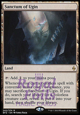 Sanctum of Ugin 1x FOIL  BFZ MTG Battle for Zendikar Rare MINT land