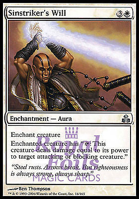 Sinstriker's Will 2x FOIL GPT MTG Guildpact Uncommon MINT white