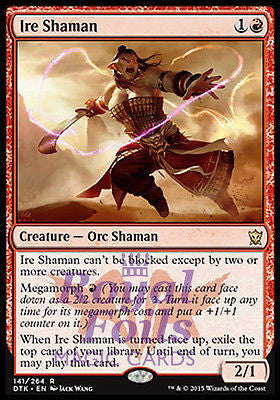 **2x FOIL Ire Shaman** DTK MTG Dragons of Tarkir Rare MINT red