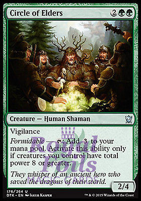 Circle of Elders 2x FOIL DTK MTG Dragons of Tarkir Uncommon MINT green